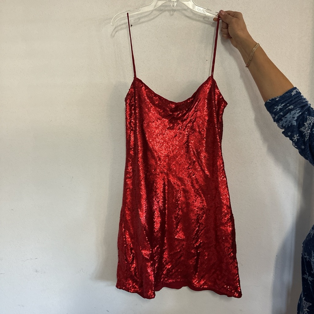 Red Zara mini dress